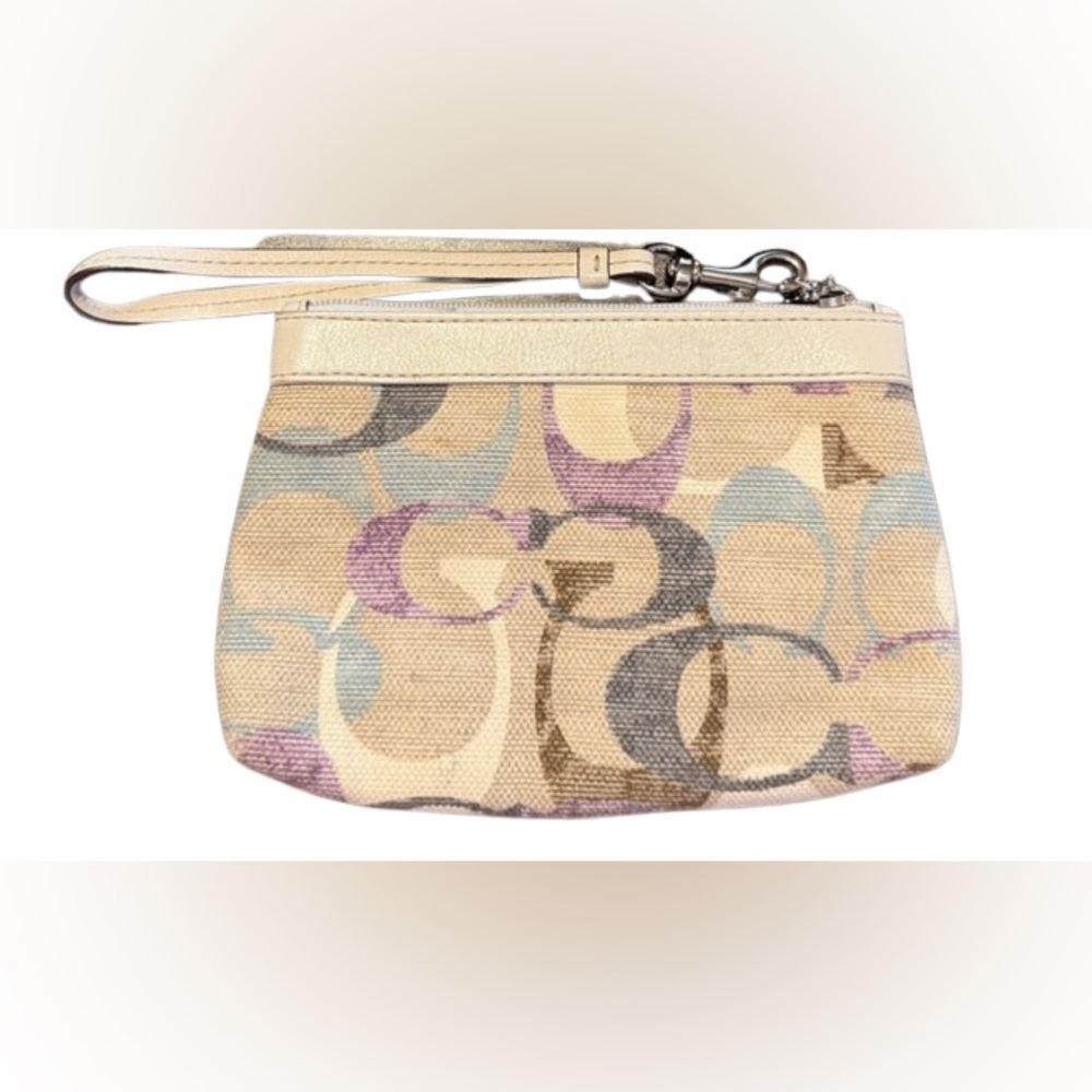 Coach SoHo Y2K Pastel Signature Wristlet - Picture 2 of 3